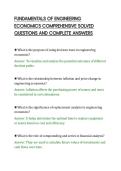 FUNDAMENTALS OF ENGINEERING&NewLine;ECONOMICS COMPREHENSIVE SOLVED&NewLine;QUESTIONS AND COMPLETE ANSWERS