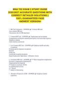 MHA 702 EXAM 2 STUDY GUIDE &NewLine;2026&sol;2027 ACCURATE QUESTIONS WITH &NewLine;CORRECT DETAILED SOLUTIONS &vert;&vert; &NewLine;100&percnt; GUARANTEED PASS &NewLine;<NEWEST VERSION> &NewLine;