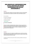HESI GERONTOLOGY COMPREHENSIVE EXAM &vert;ACTUAL QUESTIONS AND VERIFIED ANSWERS&vert;BRAND NEW 2026-2027 UPDATE&vert;GRADED A&plus;