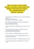 MHA 702 EXAM 3 STUDY GUIDE &NewLine;2026&sol;2027 ACCURATE QUESTIONS WITH &NewLine;CORRECT DETAILED SOLUTIONS &vert;&vert; &NewLine;100&percnt; GUARANTEED PASS &NewLine;<NEWEST VERSION> &NewLine;