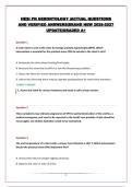 HESI PN GERONTOLOGY &vert;ACTUAL QUESTIONS AND VERIFIED ANSWERS&vert;BRAND NEW 2026-2027 UPDATE&vert;GRADED A&plus;