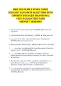 MHA 702 EXAM 4 STUDY GUIDE &NewLine;2026&sol;2027 ACCURATE QUESTIONS WITH &NewLine;CORRECT DETAILED SOLUTIONS &vert;&vert; &NewLine;100&percnt; GUARANTEED PASS &NewLine;<NEWEST VERSION> 