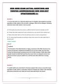 HESI GERO EXAM &vert;ACTUAL QUESTIONS AND VERIFIED ANSWERS&vert;BRAND NEW 2026-2027 UPDATE&vert;GRADED A&plus;