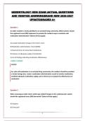 GERONTOLOGY HESI EXAM &vert;ACTUAL QUESTIONS AND VERIFIED ANSWERS&vert;BRAND NEW 2026-2027 UPDATE&vert;GRADED A&plus;