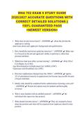 MHA 702 EXAM 5 STUDY GUIDE &NewLine;2026&sol;2027 ACCURATE QUESTIONS WITH &NewLine;CORRECT DETAILED SOLUTIONS &vert;&vert; &NewLine;100&percnt; GUARANTEED PASS &NewLine;<NEWEST VERSION> &NewLine;