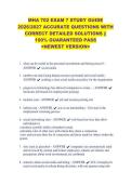 MHA 702 EXAM 7 STUDY GUIDE &NewLine;2026&sol;2027 ACCURATE QUESTIONS WITH &NewLine;CORRECT DETAILED SOLUTIONS &vert;&vert; &NewLine;100&percnt; GUARANTEED PASS &NewLine;<NEWEST VERSION> 