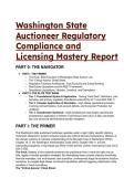 2026&sol;2027 S-Tier Washington State Auctioneer License Exam Prep & Regulatory Mastery Guide &lpar;Case Studies&rpar;