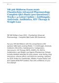 NR 566 Midterm Exam 2026&colon; &NewLine;Chamberlain Advanced Pharmacology &NewLine;Complete Q&A Bank &lpar;300 Questions&rpar; &vert; &NewLine;Weeks 1-4 Latest Update &vert; Antifungals&comma; &NewLine;Antivirals&comma; Antibiotics&comma; HIV Therapy & &NewLine;Weight Loss 