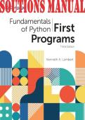 Fundamentals Of Python First Programs 3rd Edition Kenneth A&period; Lambert SOLUTIONS MANUAL&lpar;1&rpar;&lpar;1&rpar;