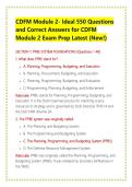 CDFM Module 2- Ideal 550 Questions &NewLine;and Correct Answers for CDFM &NewLine;Module 2 Exam Prep Latest &lpar;New&excl;&rpar; 