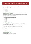 CFESA Electrical Certification Exam &mdash; 120 Questions with Answers