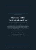 Maryland Home Improvement Commission &lpar;MHIC&rpar; Exam Prep &vert; Practice Questions and Study Guide