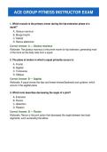 ACE Group Fitness Instructor Exam &mdash; 120 Questions with Answers