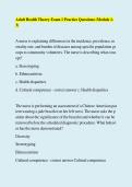 Adult Health Theory Exam 1 Practice Questions 2026 &ndash; Modules 1&ndash;3 Comprehensive Nursing Review