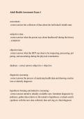 Adult Health Assessment Exam 1 Study Guide 2026 &ndash; Nursing Review
