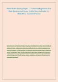 Public Health Nursing Chapter 17&colon; Vulnerable Populations Test &NewLine;Bank Questions and Correct Verified Answers Graded A &vert; &NewLine;2026-2027 &vert; Guaranteed Success 