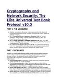Cryptography and Network Security &lpar;8th Edition&rpar; Test Bank &vert; S-Tier Exam Questions & Detailed Explanations &lpar;2026&sol;2027 PQC & NIST Updated&rpar;
