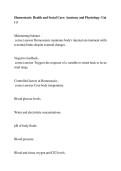 Homeostasis Health and Social Care Anatomy & Physiology Unit 3 2026 &ndash; Study Guide