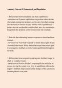 Anatomy Concept 2&colon; Homeostasis & Regulation Study Guide 2026 &ndash; Comprehensive Review