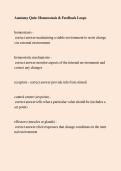 Anatomy Quiz&colon; Homeostasis & Feedback Loops 2026 &ndash; Study Guide
