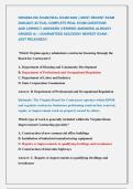 VIRGINIA HIC EXAM REAL EXAM 2026 &vert;&vert; MOST RECENT EXAM &NewLine;2026&vert;2027 ACTUAL COMPLETE REAL EXAM QUESTIONS              &NewLine;AND CORRECT ANSWERS &lpar;VERIFIED ANSWERS&rpar; ALREADY &NewLine;GRADED A&plus; &vert; GUARANTEED SUCCESS&excl;&excl; NEWEST EXAM &vert; &NewLine;JUST RELEASED&excl;&excl;