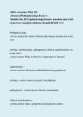 &lpar;100- Accurate&rpar; NSG 533 - Advanced Pathophysiology Exam 1 - Module One 2025 update comprehensive