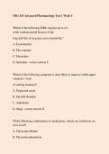 NSG 533 Advanced Pharmacology Test 1 Week 4 2026 &ndash; Study Guide