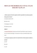 BIOS 242 EXAM Bundle &vert; Update Questions with complete and Verified solutions&period;