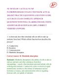 NU 545 EXAM 1 &sol;ACTUAL NU 545  PATHOPHYSIOLOGY EXAM 1 TEST BANK ACTUAL  2026&sol;2027 PRACTICE QUESTIONS AND STUDY GUIDE  ACCURATE EXAM COMPLETE APPROVED  QUESTIONS WITH WELL ELABORATED SOLUTIONS  AND DETAILED RATIONALES &lpar;100&percnt; CORRECT  VERIFIED ANSWERS&rpar;