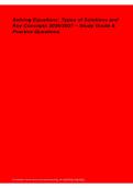 Solving Equations Types of Solutions & Key Concepts 2026&sol;2027 &ndash; Algebra Study Guide&comma; Practice Questions & Answers