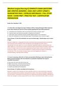 Medical-Surgical Nursing II&rsqb; COMPLETE EXAM QUESTIONS &NewLine;AND VERIFIED ANSWERS &vert; 2026&ndash;2027 LATEST UPDATE &vert; &NewLine;GUARANTEED PASS &vert; DETAILED RATIONALES &vert; FULL STUDY &NewLine;GUIDE &vert; EXAM PREP &vert; PRACTICE TEST &vert; CERTIFICATION &NewLine;PREPARATION 