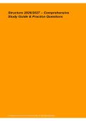 Structure 2026&sol;2027 &ndash; Comprehensive Study Guide&comma; Practice Questions & Answers