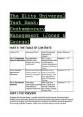 2026&sol;2027 S-Tier Universal Test Bank&colon; Contemporary Management &lpar;Jones & George&rpar; &vert;  Elite Case-Based Questions&comma; Rationale & Frameworks
