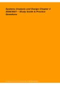 Systems Analysis and Design Chapter 4 2026&sol;2027 &ndash; Study Guide&comma; Practice Questions & Answers