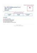 NUR 2356 Multidimensional Care I MDC 1 Exam 2 2026&sol;2027 &ndash; Questions and Answers &vert; 100&percnt; Verified &vert; Detailed Rationales &ndash; Pass Guaranteed &ndash; A&plus; Graded&NewLine;&NewLine;