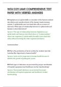 WGU D311 UAM1 COMPREHENSIVE TEST&NewLine;PAPER WITH VERIFIED ANSWERS