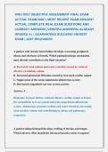 WGU D027 OBJECTIVE ASSESSMENT FINAL EXAM &NewLine;ACTUAL EXAM 2026 &vert;&vert; MOST RECENT EXAM 2026&vert;2027 &NewLine;ACTUAL COMPLETE REAL EXAM QUESTIONS AND &NewLine;CORRECT ANSWERS &lpar;VERIFIED ANSWERS&rpar; ALREADY &NewLine;GRADED A&plus; &vert; GUARANTEED SUCCESS&excl;&excl; NEWEST &NewLine;EXAM &vert; JUST RELEASED&excl;&excl; 
