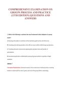 COMPREHENSIVE EXAMINATION ON&NewLine;GROUPS PROCESS AND PRACTICE&NewLine;&lpar;13TH EDITION&rpar; QUESTIONS AND&NewLine;ANSWERS