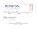 NUR 631 Advanced Physiology Pathophysiology Midterm Final Exam 2026&sol;2027 &ndash; Questions and Answers &vert; 100&percnt; Verified &vert; Detailed Rationales &ndash; Pass Guaranteed &ndash; A&plus; Graded&NewLine;&NewLine;