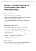 WGU D321 AWS DEVELOPER DVA C02&NewLine;COMPREHENSIVE EXAM SOLVED&NewLine;QUESTIONS GRADED A&plus;