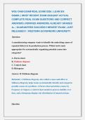 WGU D469 EXAM REAL EXAM 2026 &vert; LEAN SIX            &NewLine;SIGMA &vert;&vert; MOST RECENT EXAM 2026&vert;2027 ACTUAL &NewLine;COMPLETE REAL EXAM QUESTIONS AND CORRECT &NewLine;ANSWERS &lpar;VERIFIED ANSWERS&rpar; ALREADY GRADED &NewLine;A&plus; &vert; GUARANTEED SUCCESS&excl;&excl; NEWEST EXAM &vert; JUST &NewLine;RELEASED&excl;&excl; &vert; WESTERN GO