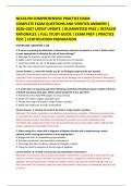 NCLEX-PN COMPREHENSIVE PRACTICE EXAM &NewLine;COMPLETE EXAM QUESTIONS AND VERIFIED ANSWERS &vert; &NewLine;2026&ndash;2027 LATEST UPDATE &vert; GUARANTEED PASS &vert; DETAILED &NewLine;RATIONALES &vert; FULL STUDY GUIDE &vert; EXAM PREP &vert; PRACTICE &NewLine;TEST &vert; CERTIFICATION PREPARATION 