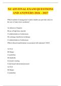 NU 435 FINAL EXAM QUESTIONS &NewLine;AND ANSWERS 2026 - 2027 