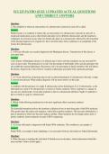 SCI 225 PATHO QUIZ 1 UPDATED ACTUAL QUESTIONS&NewLine;AND CORRECT ANSWERS