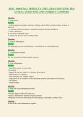 BSNC 1000 FINAL MODULE 8 -INFLAMMATION UPDATED&NewLine;ACTUAL QUESTIONS AND CORRECT ANSWERS