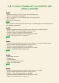 NUR 325 EXAM 1 UPDATED ACTUAL QUESTIONS AND&NewLine;CORRECT ANSWERS