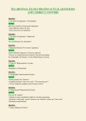PLS 200 FINAL EXAM UPDATED ACTUAL QUESTIONS&NewLine;AND CORRECT ANSWERS