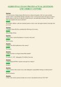 SGRHO FINAL EXAM UPDATED ACTUAL QUESTIONS&NewLine;AND CORRECT ANSWERS