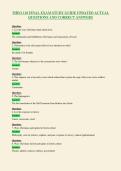 THEO 110 FINAL EXAM STUDY GUIDE UPDATED ACTUAL&NewLine;QUESTIONS AND CORRECT ANSWERS