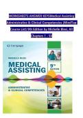 Medical Assisting&NewLine;Administrative & Clinical Competencies &lpar;MindTap&NewLine;Course List&rpar; 9th Edition by Michelle Blesi&comma; All&NewLine;Chapters 1 - 58